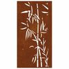vidaXL Decora&ccedil;&atilde;o p/ muro de jardim 105x55 cm a&ccedil;o corten design bambu