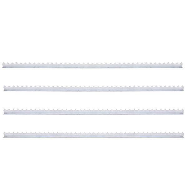 vidaXL Barra serrilhada protetora de muros 4 pcs aço galvanizado 1 m