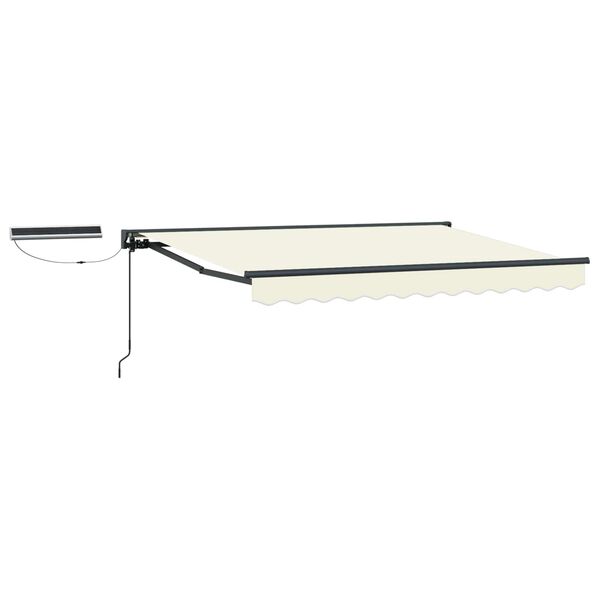 vidaXL Toldo Retr&aacute;til El&eacute;trico Creme 2,5 x 2 m