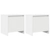 vidaXL Mesa de cabeceira 2 pcs derivados de madeira cinza cimento
