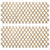vidaXL Cerca Treli&ccedil;a Expans&iacute;vel 2 unid. 100 x 105 cm Bambu