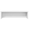 vidaXL Racks de cozinha empilh&aacute;vel 2 pcs branco 60x15x16 cm