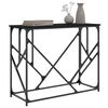 vidaXL Mesa consola 100x40x80 cm derivados de madeira preto