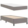 vidaXL Cama Box com colch&atilde;o Cinzento-acastanhado 90 x 190 cm tecido