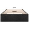 vidaXL Estrutura de cama otomana sem colch&atilde;o 90x190 cm tecido preto