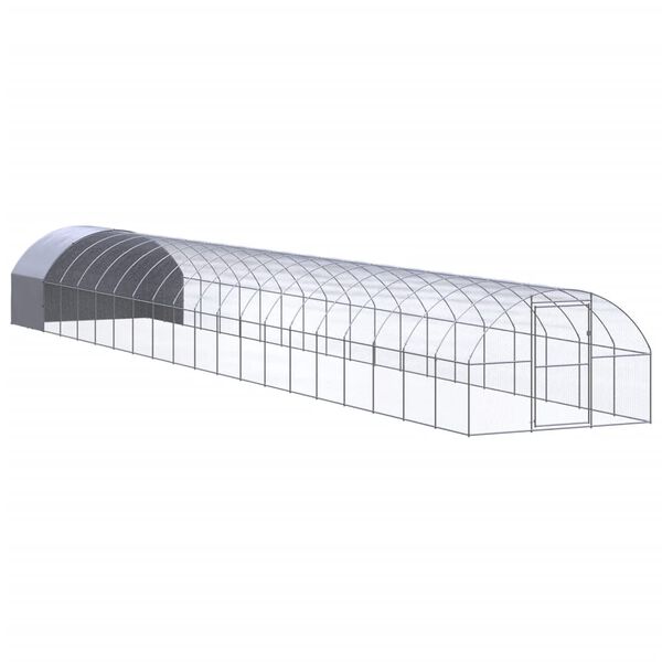 vidaXL Galinheiro de exterior 3x20x2 m aço galvanizado