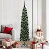 vidaXL &Aacute;rvore de Natal Artificial Verde 180 cm PVC e A&ccedil;o e Pl&aacute;stico
