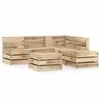 vidaXL 6 pcs conjunto lounge de jardim pinho impregnado verde