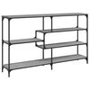 vidaXL Mesa consola 160x32x95 cm derivados de madeira cinzento sonoma
