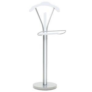 vidaXL Cabide de p&eacute; 45x35x107 cm branco