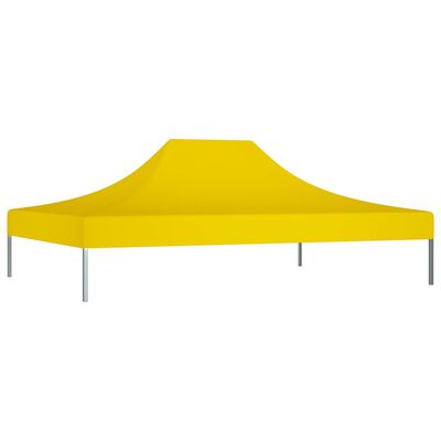 vidaXL Teto para tenda de festas 4,5x3 m 270 g/m² amarelo
