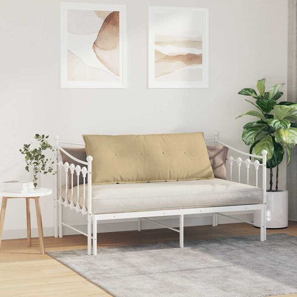 vidaXL Travesseiro para Costas Cinza Verde 120 x 50 cm