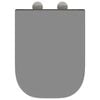 vidaXL Assento de Toilette de Liberação Rápida Cinzeto