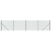vidaXL Cerca de malha de arame com flange 1,6x10 m verde