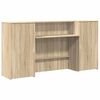 vidaXL Balc&atilde;o recep&ccedil;&atilde;o 200x50x103,5 cm deriv. madeira carvalho sonoma