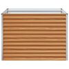vidaXL Canteiro de jardim elevado 98 x 100 x 68 cm A&ccedil;o Galvanizado