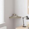 vidaXL Prateleira de canto suspensa 35x35x3,8cm MDF cor carvalho