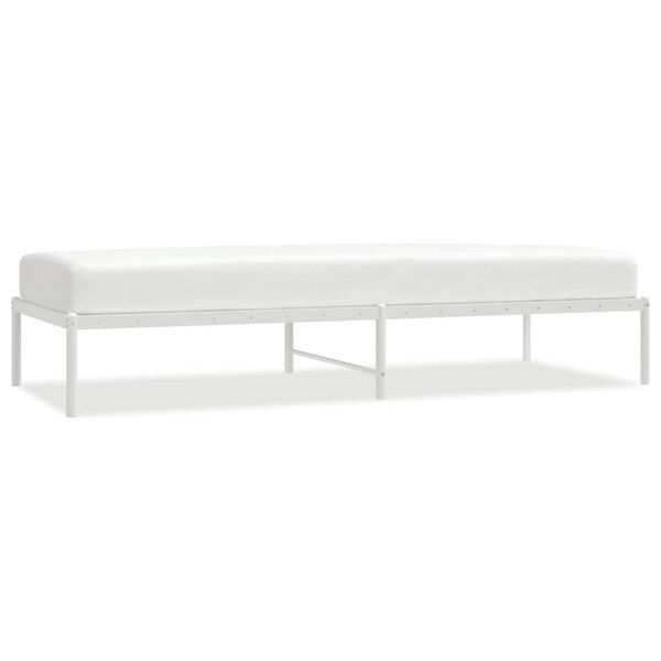 vidaXL Estrutura de cama 80x200 cm metal branco