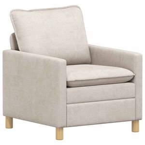 vidaXL Sof&aacute; Creme 76 x 81 x 87,5 cm Poli&eacute;ster