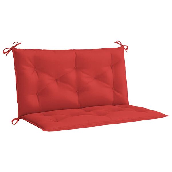 vidaXL Almofad&atilde;o banco jardim 100x(50+50)x7cm tecido oxford vermelho