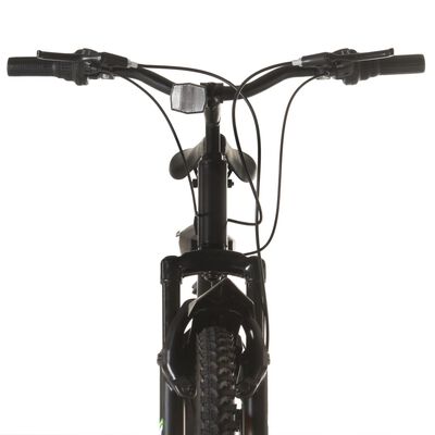 vidaXL Bicicleta de montanha 21 velocidades roda 26" 46 cm preto