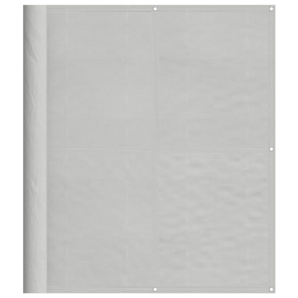 vidaXL Tela de varanda 120x700 cm 100% poli&eacute;ster oxford cinzento-claro
