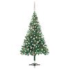 vidaXL &Aacute;rvore de Natal artificial pr&eacute;-iluminada + bolas 564 ramos