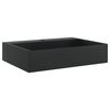 vidaXL Lavat&oacute;rio 50x38x11 cm mineral/m&aacute;rmore fundido mate preto