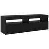 vidaXL Gabinete para TV 2 pcs Carvalho Preto 260 x 37 x 40 cm