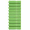 vidaXL Toalhas m&atilde;os FROGN 10pcs 50x100cm 360 g/m&sup2; verde ma&ccedil;a