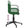 vidaXL Cadeiras de jantar giratorias 2 pcs veludo verde-escuro
