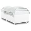 vidaXL Estrutura de cama 100x200 cm couro artificial branco
