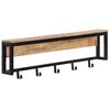 vidaXL Bengaleiro 87x10x27 cm madeira mangueira maci&ccedil;a &aacute;spera