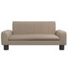 vidaXL Sofá infantil 70x45x30 cm couro artificial cappuccino