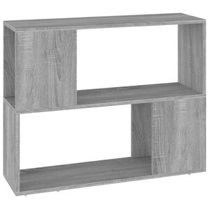 vidaXL Estante/divis&oacute;ria 80x24x63 cm cinzento sonoma