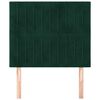 vidaXL Cabeceira Verde Escuro 80x5x118/128 cm Veludo