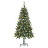 vidaXL &Aacute;rvore de Natal pr&eacute;-iluminada com pinhas 150 cm