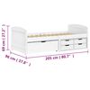 vidaXL Sof&aacute;-cama com 5 gavetas 90x200 cm madeira de pinho maci&ccedil;a IRUN