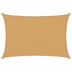 vidaXL Para-sol estilo vela retangular 160 g/m&sup2; 2x2,5 m PEAD areia