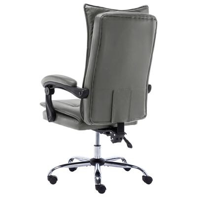 vidaXL Cadeira de escritório couro artificial antracite