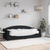 vidaXL Sofá-cama com colchão 80x200 cm tecido preto