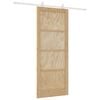 vidaXL Porta Deslizante Natural e Branco 86 x 211 cm