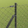 vidaXL Poste de Cerca Cinzeto 10 x 1,5 m (malha de 60 x 60 mm)
