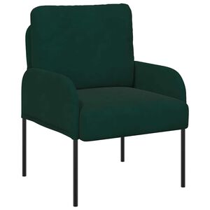 vidaXL Sof&aacute;s com almofada 55cm Verde Escuro Contraplacado