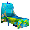 Worlds Apart Cama infant. c/ gaveta dinossauro 142x77x138cm azul/verde