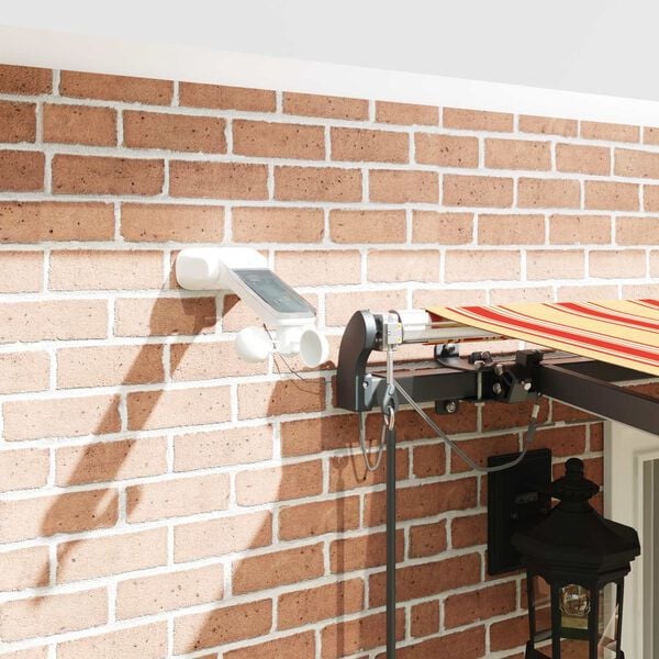 vidaXL Tecido de Toldos com Amarelo e Laranja 400 &times; 300 cm Poli&eacute;ster