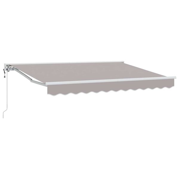 vidaXL Toldo Retr&aacute;til El&eacute;trico Cinzento-claro 3 x 2,5 m
