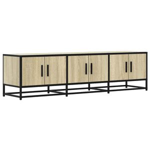 vidaXL M&oacute;vel p/ TV 150x35x41 cm deriv. madeira/metal carvalho sonoma
