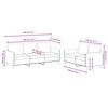 vidaXL 2 pcs conjunto de sof&aacute;s veludo castanho