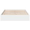 vidaXL Estrutura de cama c/ gavetas 140x190cm derivados madeira branco